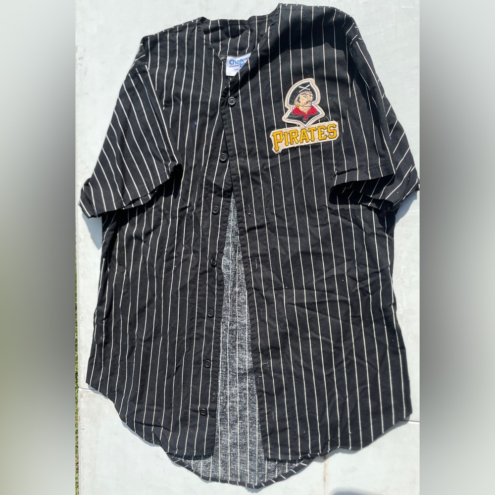 Pinstripe Pittsburg pirates baseball jersey